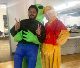 Askuity team dressed up for Halloween