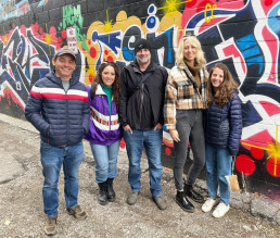 The Community Enablement Team in Kensington Market on a food tour